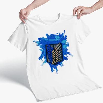 AOT Exploration Battalion Blue Emblem T-Shirt
